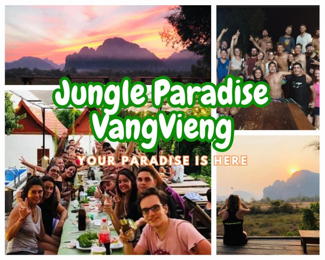 Jungle Paradise Vangvieng - Bungalows Vang Vieng Zewnętrze zdjęcie